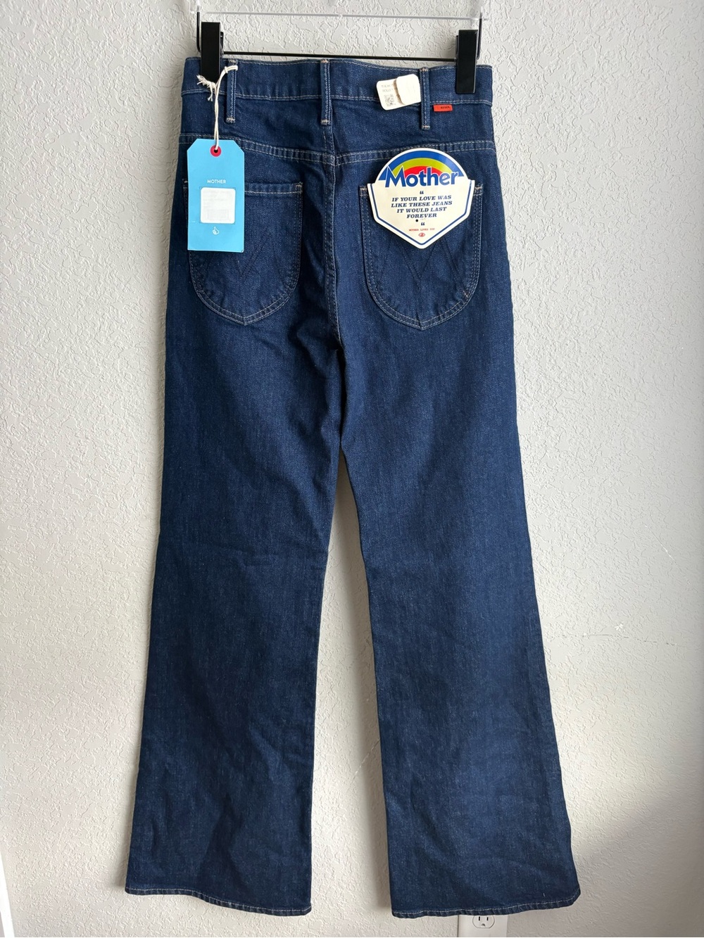 THE HUSTLER ROLLER BONAFIDE HEEL WIDE LEG JEANS IN DUDE, WHERE ARE MY JEANS NWT - Picture 5 of 10